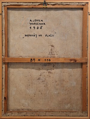 Alfred Lenica (1899-1977), Niepokój na plaży, 1965