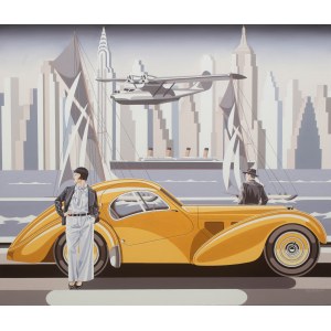 Tomasz Kostecki (ur. 1964), Kobieta i żółte Bugatti, 2026