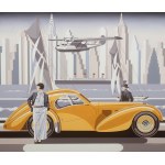 Tomasz Kostecki (b. 1964), Woman and yellow Bugatti, 2026