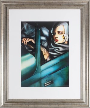 Tamara Łempicka (1894-1980), Autoportret w zielonym Bugatti