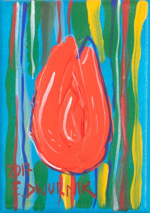 Edward Dwurnik (1943-2018), Tulipan, 2017