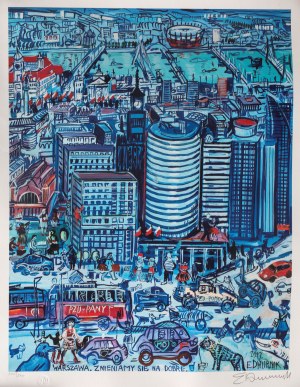 Edward Dwurnik (1943-2018), Warszawa. Zmieniamy się na dobre, 2012