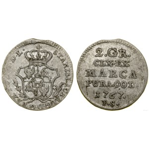 Polska, półzłotek (2 grosze), 1767 FS, Warszawa