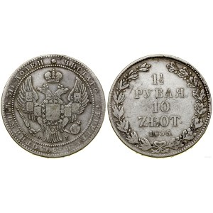 Poland, 10 zlotys = 1 1/2 rubles, 1835 НГ, St. Petersburg