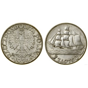 Polsko, 2 zloté, 1936, Varšava