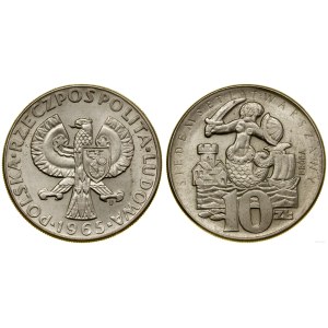 Polonia, 10 zloty, 1965, Varsavia