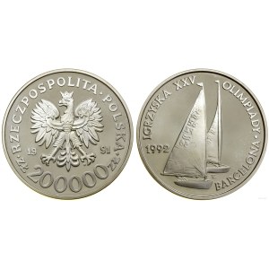 Poland, 200,000 zloty, 1991, Warsaw