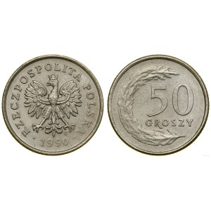 Poľsko, 50 groszy, 1990, Varšava