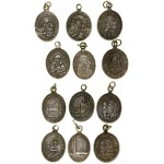 Poland, set of 6 medallions with religious themes, (late 19th / early 20th century)