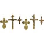 Devotional items, crosses with religious and patriotic themes, (19th/20th century)