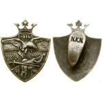Poland, commemorative badge of the Polish Samaritan Association - "Allegory of Poland", ca. 1915