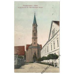 [ZĄBKOWICE ŚLĄSKIE. Church] Frankenstein and/Schl. Monastery Church of the Brothers of Mercy. Published by Paul Freund