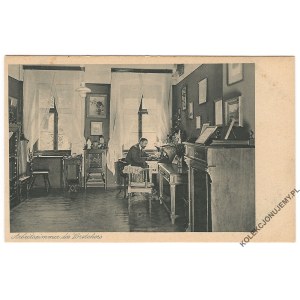[ZĄBKOWICE ŚLĄSKIE. Ewangelicki Dom Diakonijny] Arbeitszimmer des Vorstehers. Evang. Diakonissenanstalt Frankenstein (Schles.)