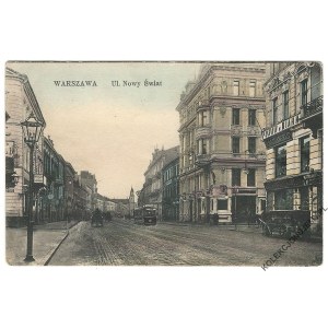 WARSAW. Nowy Świat Street. Published by B. and C. Rzepkowicz