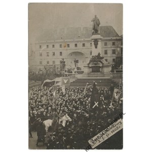 [WARSAW. Adam Mickiewicz Monument] National March, November 5, 1905 [postmark: Rivne, Volhynia]