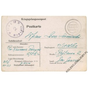 Korespondence z tábora. Oflag II D Gross-Born [Kłomino. Obec Borne Sulinowo] [pohlednice zaslaná do obce: Siedlce]