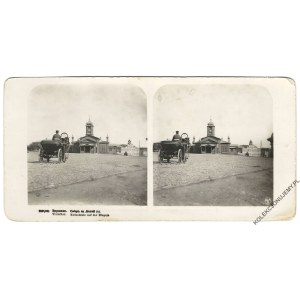 [Warsaw. Stereoscopic photograph. Długa Street. Cathedral] Warsaw. Cathedral on Długa Street