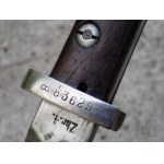 2WW/Poland/IIRP: Bagnet wz.22 Armory 4/ Reverse/ Number with Infinity Mark/ Mauser rifle.