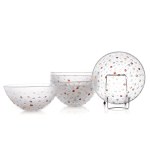 proj Jan Sylwester DROST (1934 - 2024), "Asteroid" bowl set.