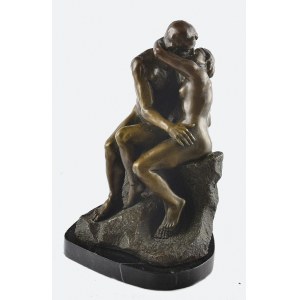 Auguste RODIN (1840-1917) - według, Całująca się para