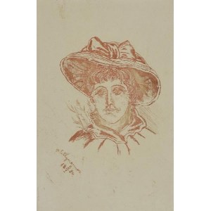Jewgenij PUTJATIN (ur. 1852), Dama w kapeluszu, 1884
