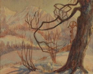 Paweł Stefan KALIŃSKI (1892-1948), Tatry - Murań o zachodzie słońca, 1939