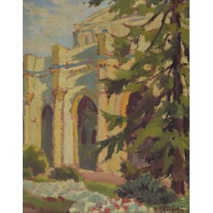 Paweł Stefan KALIŃSKI (1892-1948) Fragment ogrodu w Busko-Zdroju