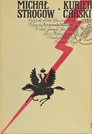 Jerzy FLISAK (1930-2008), Plakat do filmu Michał Strogow kurier carski, 1958