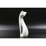 Mieczysław NARUSZEWICZ (1923–2006), Cat Figurine – ZPS Ćmielów – Poland – 1950s