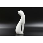 Mieczysław NARUSZEWICZ (1923–2006), Cat Figurine – ZPS Ćmielów – Poland – 1950s
