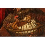 Artista fiammingo, fine XVI - inizio XVII secolo, Market scene with sellers of poultry, eggs, and bread