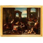 Jacopo Dal Ponte detto Jacopo da Bassano (seguace di) (Bassano del Grappa 1510 - 1592), Lazarus and the Rich Epulon