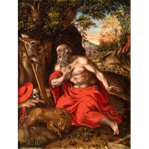 Artista fiammingo, inizio XVII secolo, Penitent Saint Jerome