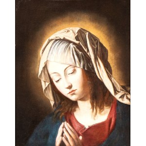 Giovanni Battista Salvi detto il Sassoferrato (cerchia di) (Sassoferrato 1609 - Řím 1685), Panna v modlitbě