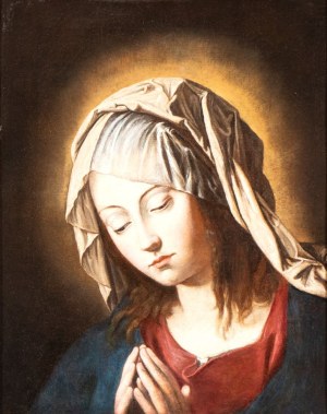 Giovanni Battista Salvi detto il Sassoferrato (cerchia di) (Sassoferrato 1609 - Roma 1685), Virgin in Prayer