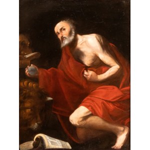 Hendrick van Somer (ambito di) (Lokeren 1607 - Napoli 1656), Penitent Saint Jerome