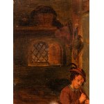 Gillis van Tilborgh (attribuito a) (Bruxelles 1625 - Bruxelles 1678), a) Tavern Interior with Hostess and Patrons; b) Tavern Interior with Musicians. A pair of paintings