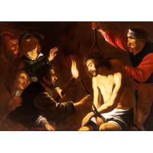 Matthias Stom o Stomer (ambito di) (Amersfoort 1600 ca. - Sicilia post 1652), The Mocking of Christ