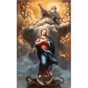 Pietro Berrettini detto Pietro da Cortona (ambito di) (Cortona 1596 - Roma 1669), The Immaculate Conception