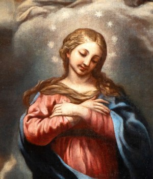 Pietro Berrettini detto Pietro da Cortona (ambito di) (Cortona 1596 - Roma 1669), The Immaculate Conception