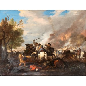 Jan van Huchtenburgh (Haarlem 1647 - Amsterdam 1733), Battle of cavalry