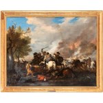Jan van Huchtenburgh (Haarlem 1647 - Amsterdam 1733), Battle of cavalry