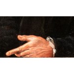 Giulio Campi (attribuito a) (Cremona 1502 - 1572), Portrait of a gentleman blck dressed with a cap