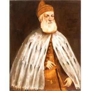 Jacopo Robusti detto il Tintoretto (e aiuti) (Venezia 1518 - Venezia 1594), Portrait of Doge Girolamo Priuli