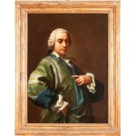 Etienne Parrocel detto Le Romain (Avignone 1696 - Roma 1775), Portrait of a gentleman in a dressing gown