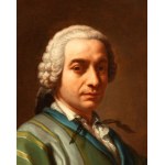 Etienne Parrocel detto Le Romain (Avignone 1696 - Roma 1775), Portrait of a gentleman in a dressing gown