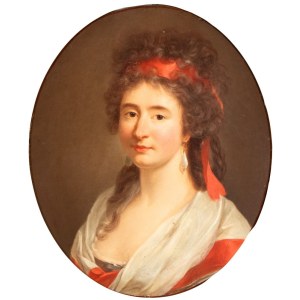 Angelika Kauffmann (attribuito a) (Coira 1741 - Roma 1807), Portrait of a Young Lady
