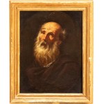 Luca Giordano (Naples 1634 - 1705), Tête de saint barbu