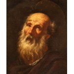 Luca Giordano (Naples 1634 - 1705), Tête de saint barbu