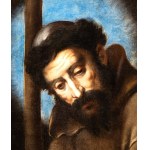 Bernardo Strozzi (Genova 1581 - Venezia 1644), Saint Francis embracing the cross with skull and rosary